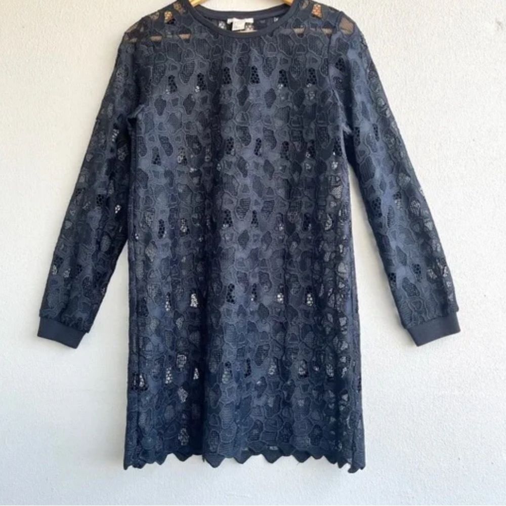 H&M | Women’s Long sleeve Lace Dress textured dress